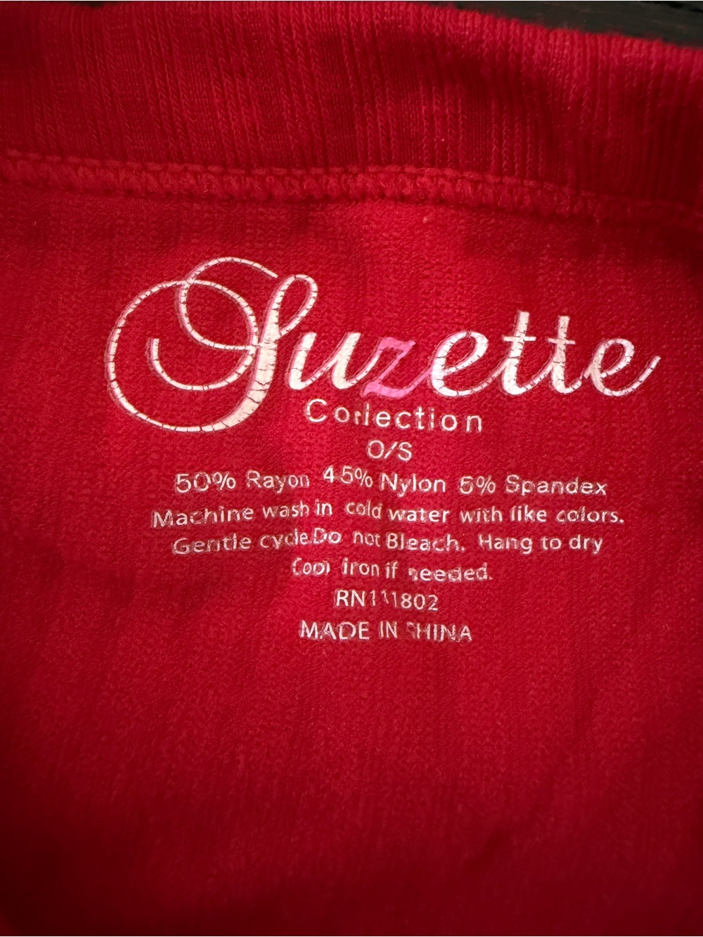 Red Ribbed Tank Top - Picture 4 of 4